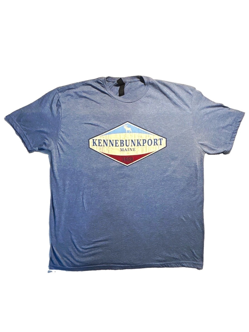 Gildan Blue Kennebunkport Maine Graphic Short Sleeve Tee SOFT